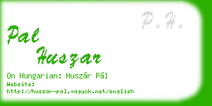 pal huszar business card