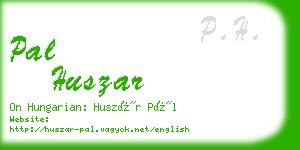 pal huszar business card